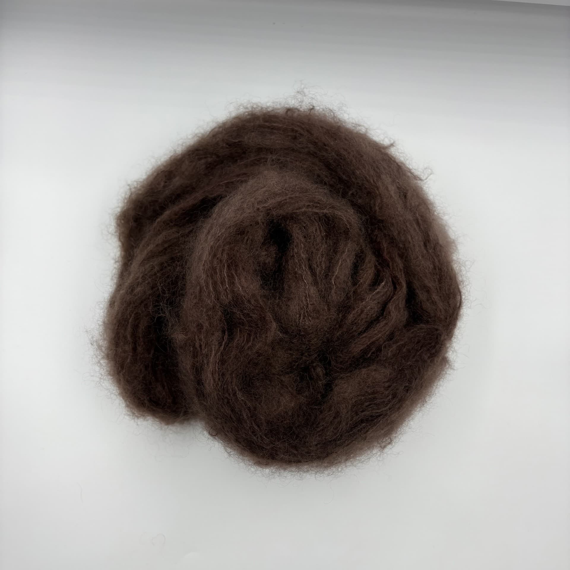 Bjørn. Tyk mohair, Håndfarvet garn til salg