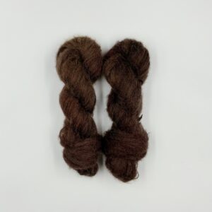 Espresso, brushed Alpaca, håndfarvet garn